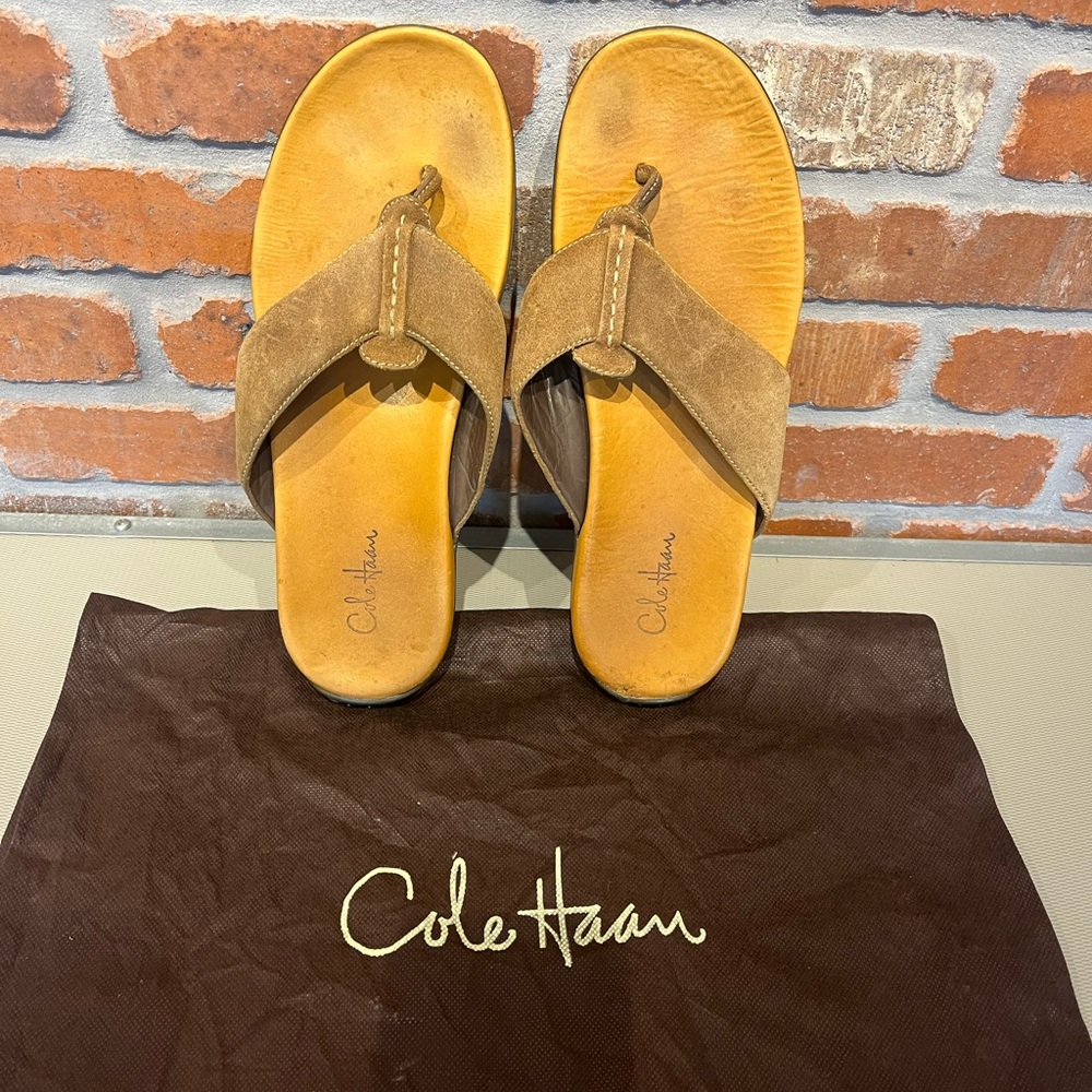 Cole Haan Men's Tan Flip-Flops